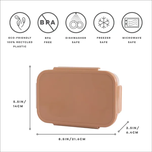 3 SPROUTS Lunch Bento Box - Rust