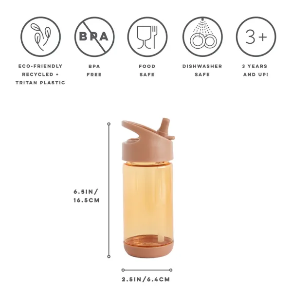 3 SPROUTS Water Bottle - Rust