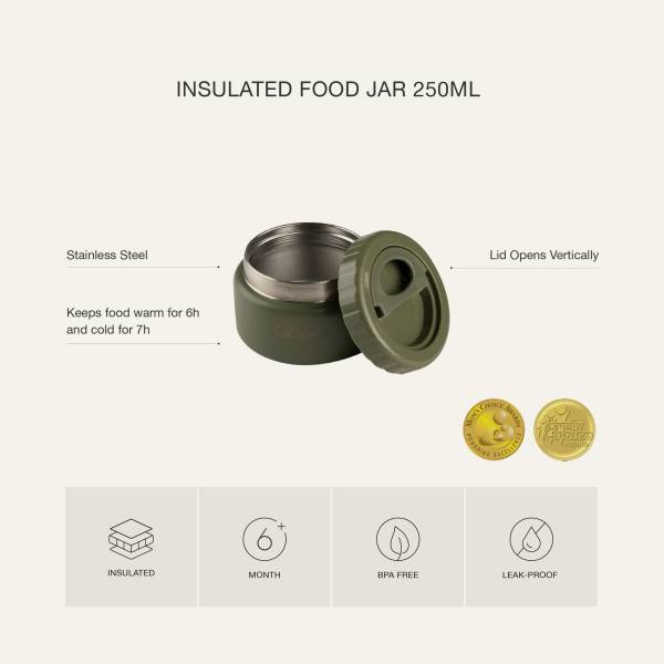 Citron Thermo Food Jar 250ml - Dusty Blue