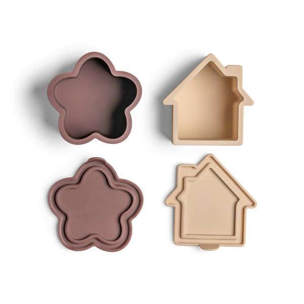 Citron Lunch Box Organiser set of 4 - Beige/Plum/Caramel