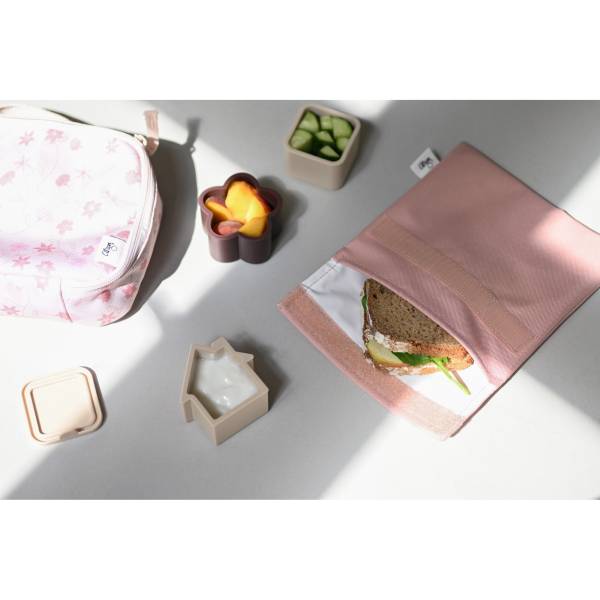 Citron Lunch Box Organiser set of 4 - Beige/Plum/Caramel