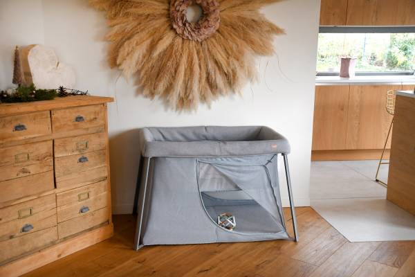 BEABA 3in1 Travel Cot - Heather/Pebble