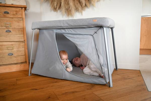 BEABA 3in1 Travel Cot - Heather/Pebble