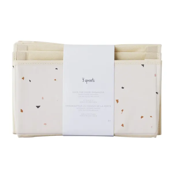 3 SPROUTS Hanging Wall Organizer - Terrazzo Cream