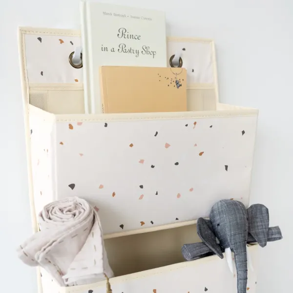 3 SPROUTS Hanging Wall Organizer - Terrazzo Cream
