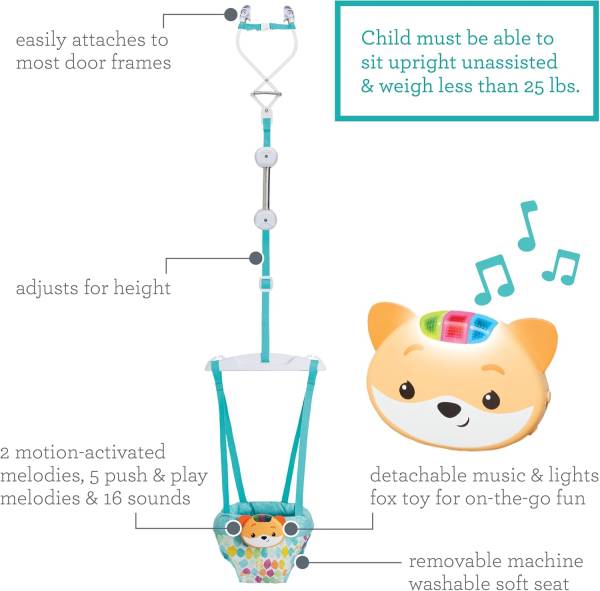 INFANTINO 2in1 Music&Light Doorway Jumper