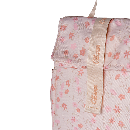 Citron Roll Up Insulated Lunch-School Bag - Flowers