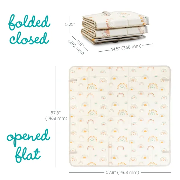 INFANTINO Foldable Soft Mat - Rainbow