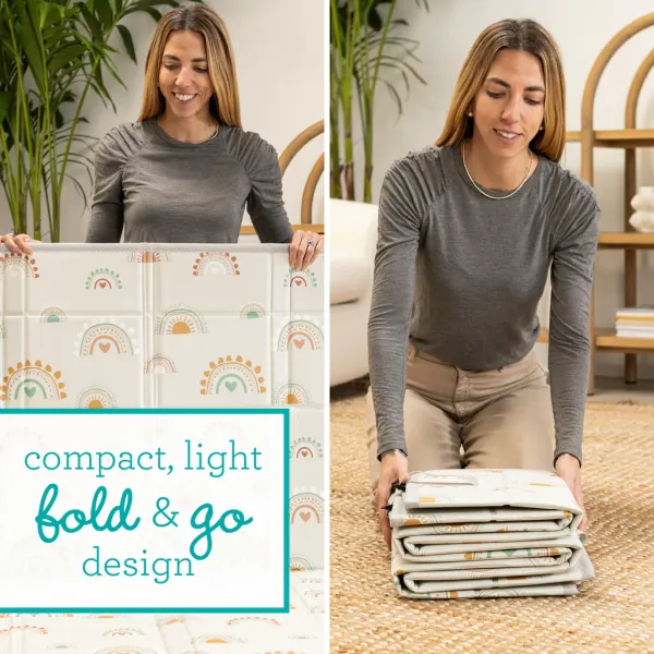 INFANTINO Foldable Soft Mat - Rainbow