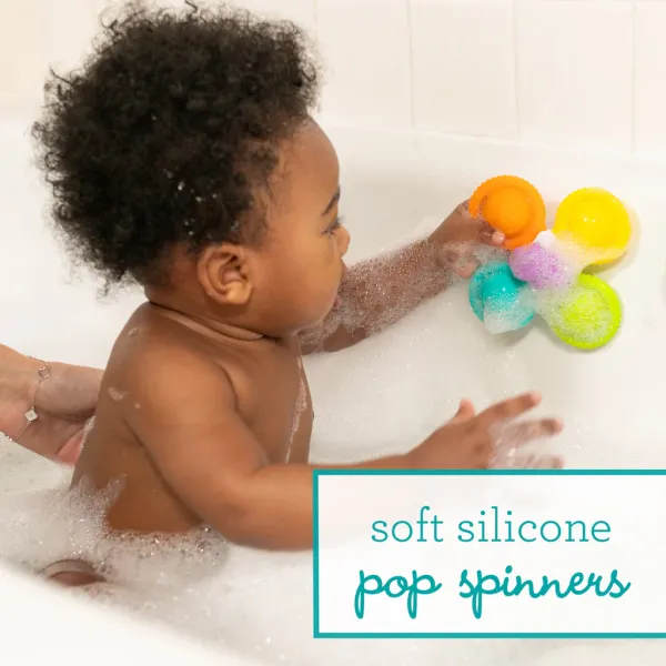 INFANTINO Silicone Bath Pop Spinners
