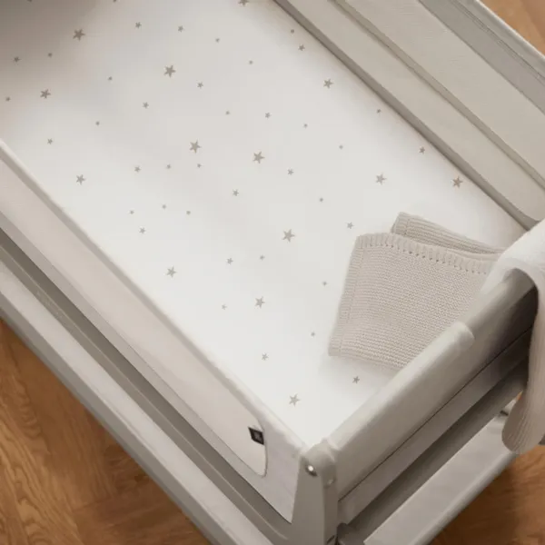 SnuzPod Bedside Crib 2Pack Sheets - White/Star