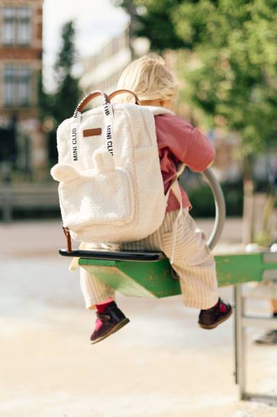 CHILDHOME Kids Backpack mini Club Signature - Teddy Off/White