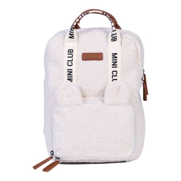 CHILDHOME Kids Backpack mini Club Signature - Teddy Off/White