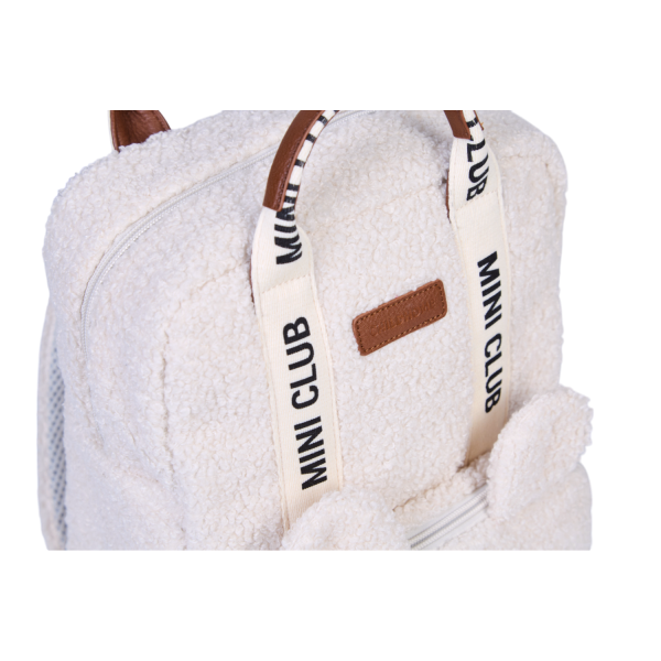 CHILDHOME Kids Backpack mini Club Signature - Teddy Off/White
