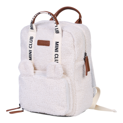 CHILDHOME Kids Backpack mini Club Signature - Teddy Off/White