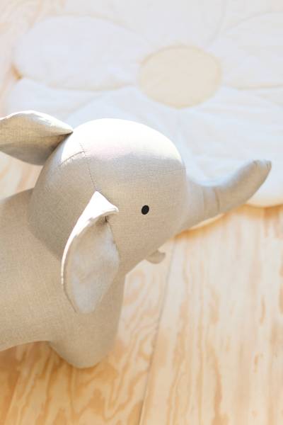CHILDHOME Standing Elephant - Linen Grey