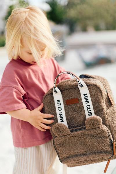 CHILDHOME Kids Backpack mini Club Signature - Teddy Soft Brown