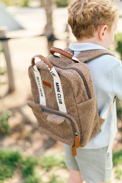 CHILDHOME Kids Backpack mini Club Signature - Teddy Soft Brown
