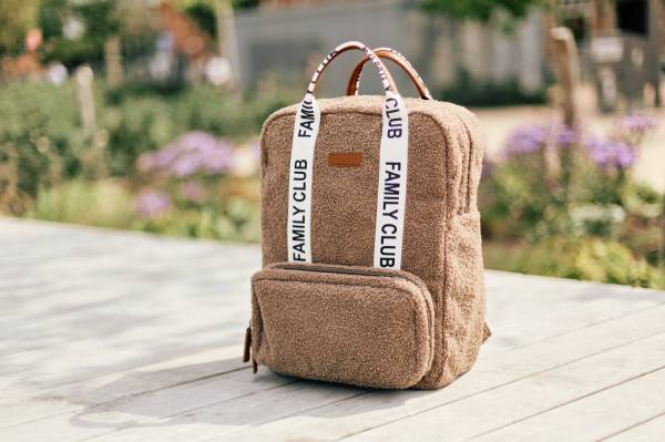 CHILDHOME Family Club Backpack Signature - Teddy Soft Brown