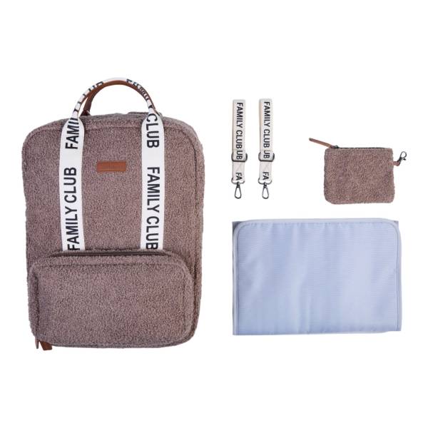 CHILDHOME Family Club Backpack Signature - Teddy Soft Brown