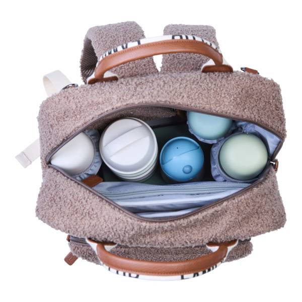 CHILDHOME Family Club Backpack Signature - Teddy Soft Brown
