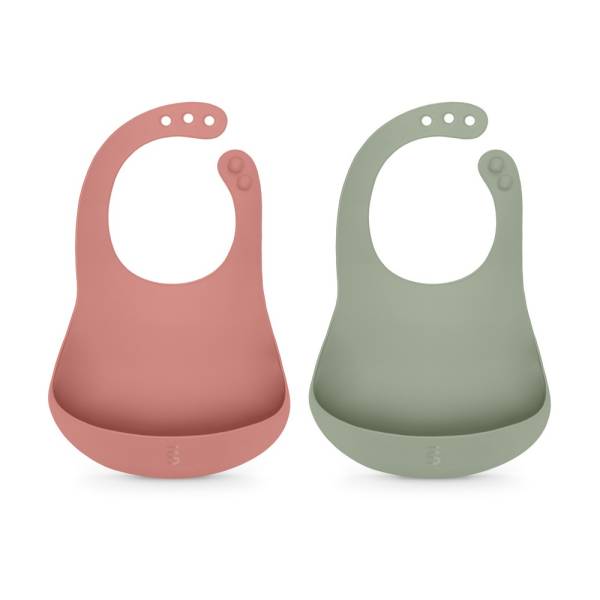 SUAVINEX Colour Essence Silicone Bib - Green