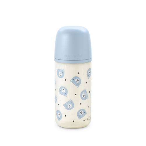 SUAVINEX Glass Bottle with Sx Pro Teat 240ml - Blue