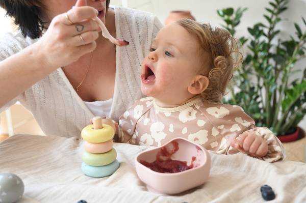 BEABA Silicone Suction Bowl - Cotton Candy