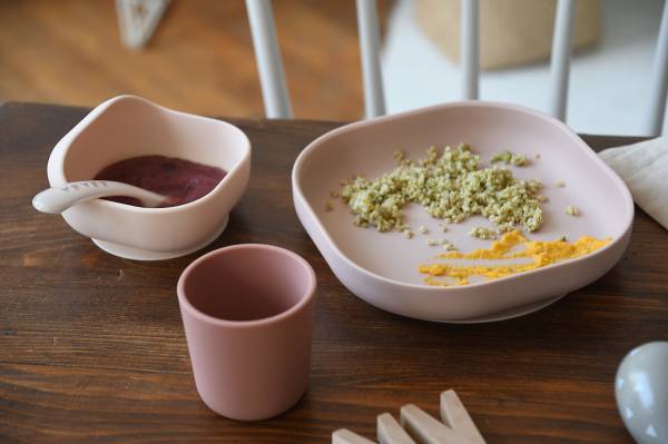 BEABA Silicone Meal Set 4pcs - Cotton Candy