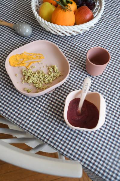 BEABA Silicone Meal Set 4pcs - Cotton Candy