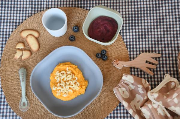 BEABA Silicone Meal Set 4pcs - Pebble