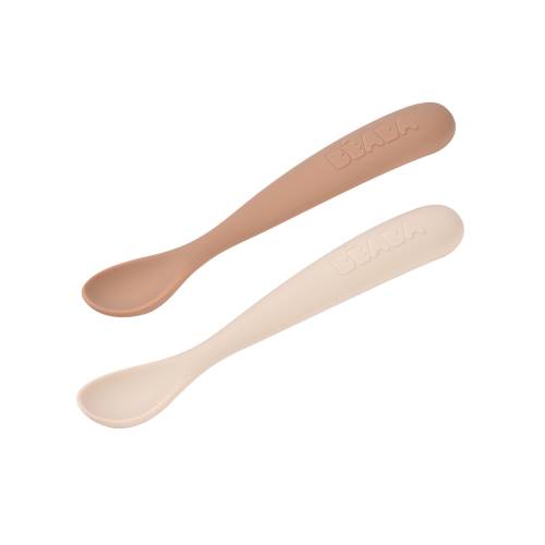 BEABA Spoon for my first meals Set x 2 - Clay