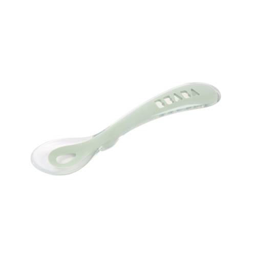 BEABA Spoon 2nd Age Silicone Spoon - Misty Green
