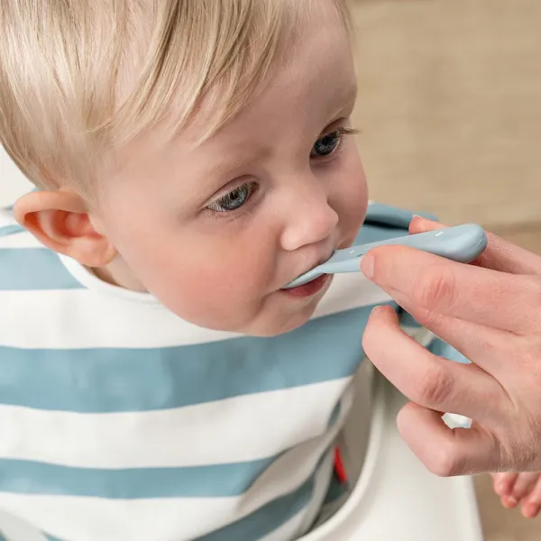 DONE BY DEER Foodie Cutlery set Happy Dots - Blue