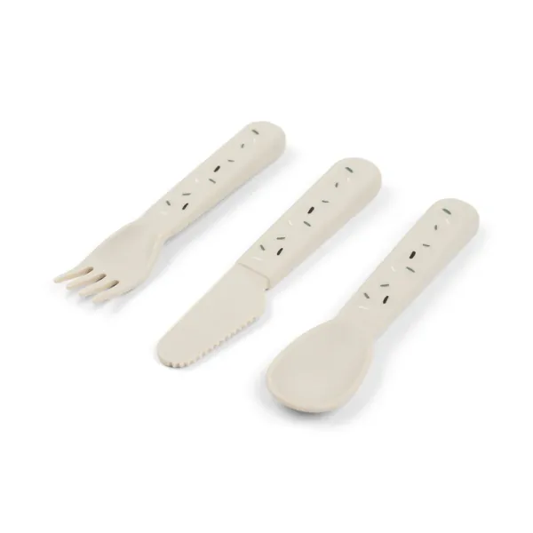 DONE BY DEER Foodie Cutlery set Confetti - Sand