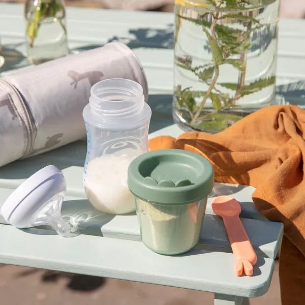 DONE BY DEER Baby Food Container 3pcs Croco - Green