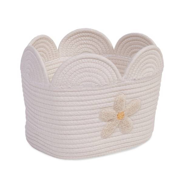 CHILDHOME Basket Flower 30x20x15 - Ecru
