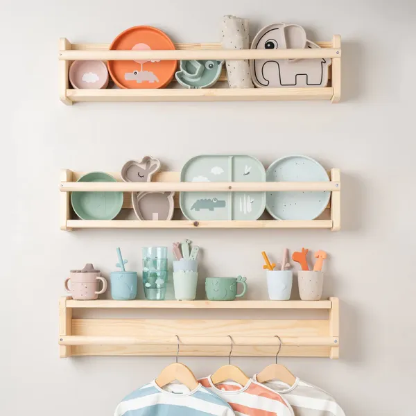 DONE BY DEER Silicone Stick&Stay Snack Plate Lalee - Sand