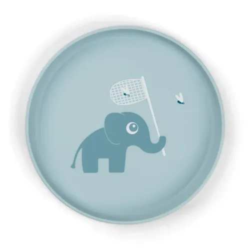 DONE BY DEER Foodie Plate Elphee - Blue