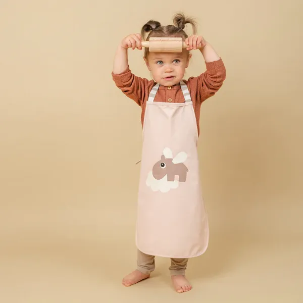 DONE BY DEER Waterproof Kids Apron Lalee - Sand