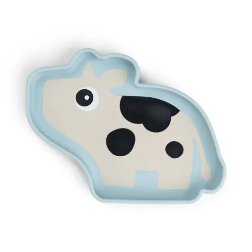 DONE BY DEER Silicone Stick&Stay Plate Dotti - Blue