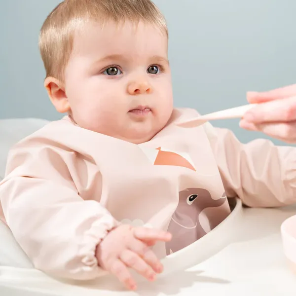 DONE BY DEER Sleeved Pocket Bib Playground - Blue