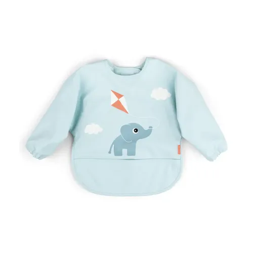 DONE BY DEER Sleeved Pocket Bib Playground - Blue