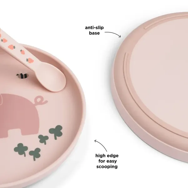 DONE BY DEER Foodie Plate Tiny Farm - Powder