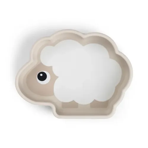 DONE BY DEER Silicone Stick&Stay Bowl Sheepy - Sand