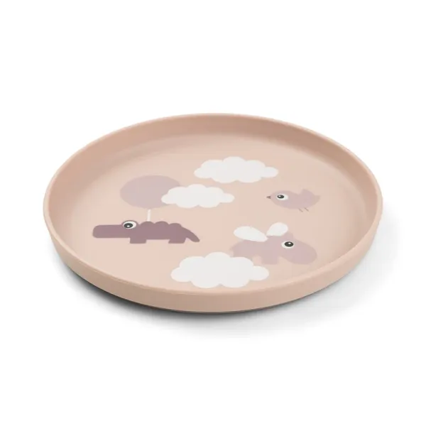 DONE BY DEER Foodie Plate Happy Clouds - Powder