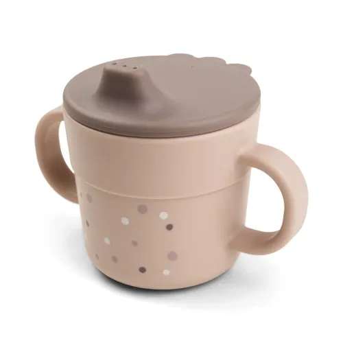 DONE BY DEER Foodie Spout cup Happy Dots - Powder