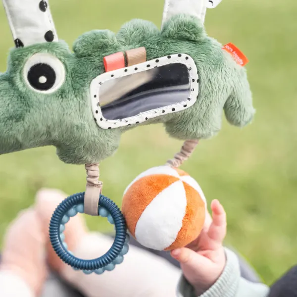 DONE BY DEER Hanging Activity Toy Croco - Green
