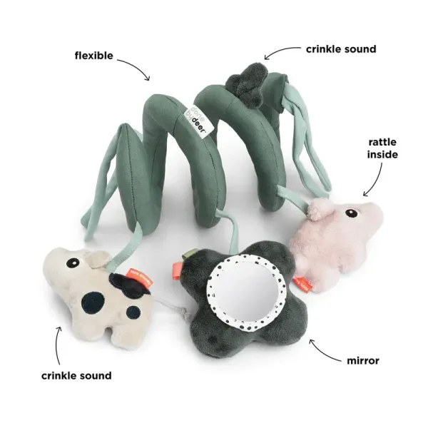 DONE BY DEER Activity Spiral Tiny Farm - Green