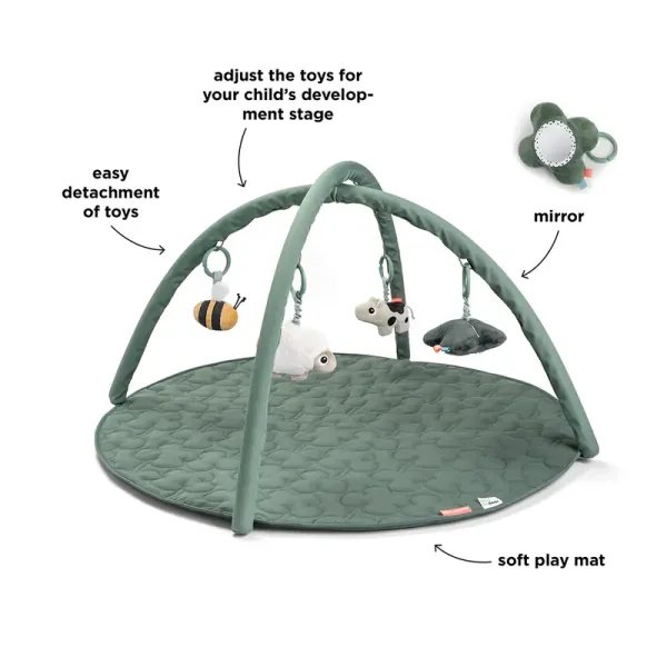 DONE BY DEER Activity Play Mat Tiny Farm - Green